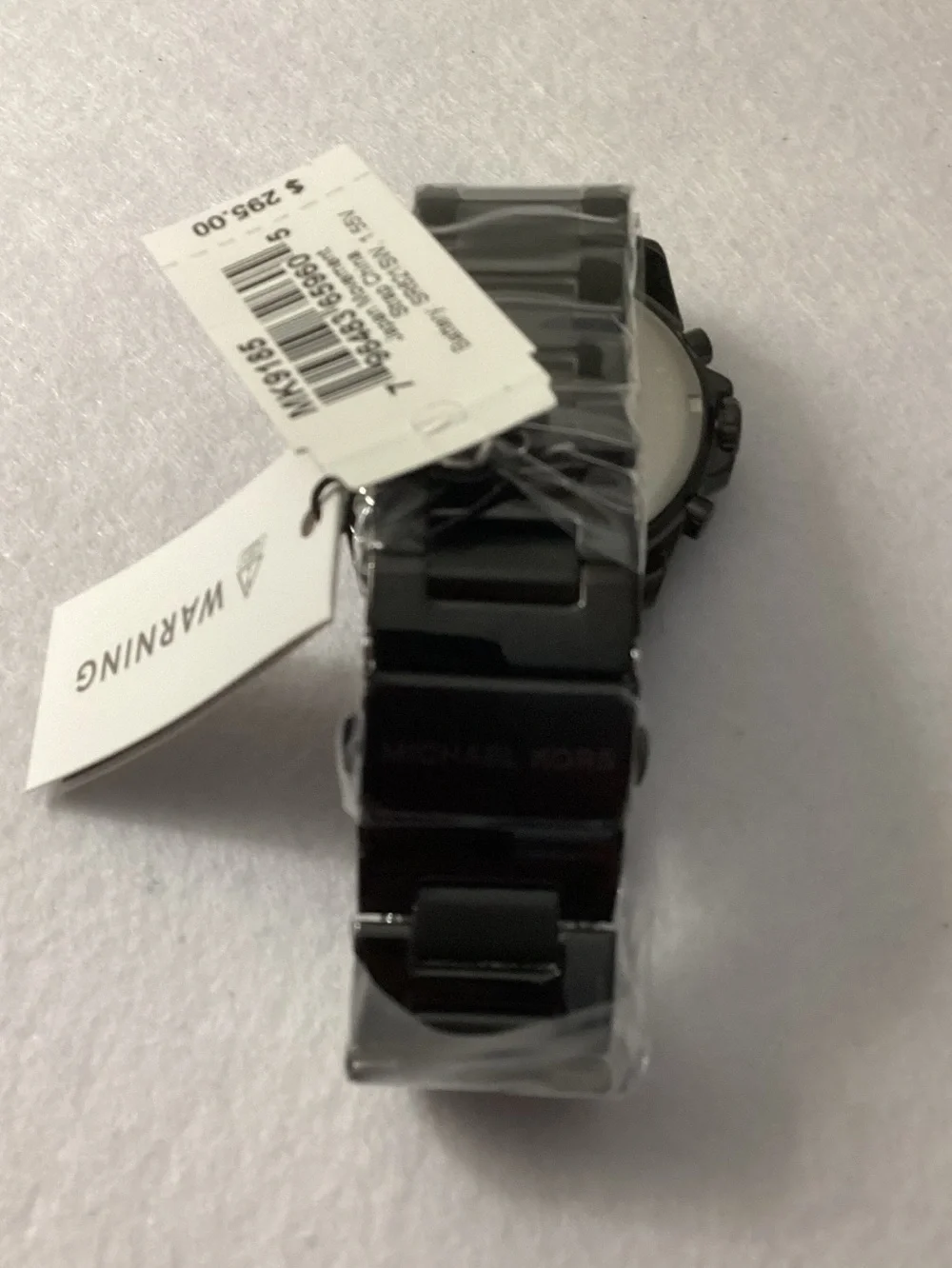 Michael Kors Alek Chronograph Black Stainless Steel Watch 44mm